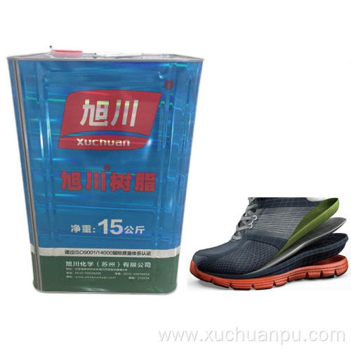 Adhesive polyurethane film foam for shoe